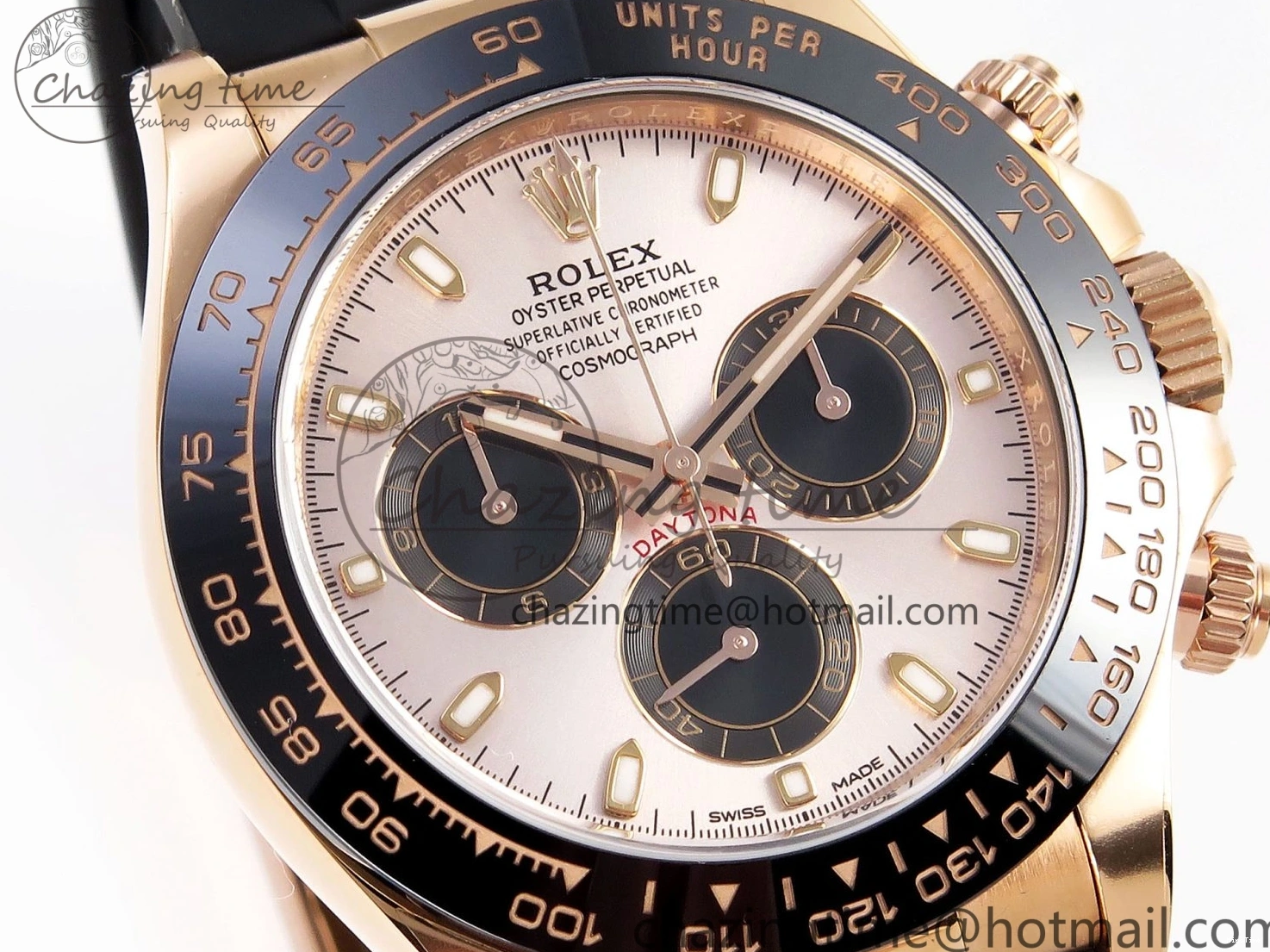 MiroTime 0416 Daytona 116515 Clean 1:1 Best Edition Silver Dial RG Markers on Oysterflex Strap SA4130 V WrinkleFree 1965